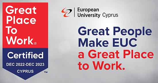 Το Ευρωπαϊκό Πανεπιστήμιο Κύπρου “Great Place To Work” για 2η συνεχή χρονιά